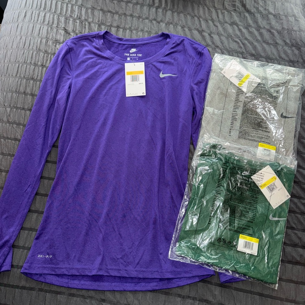 Nike Dri Fit Bundle Long Sleeve and Short Sleeve